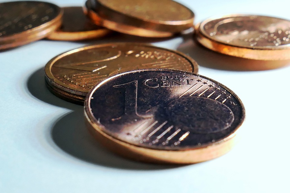 jednocentové mince
